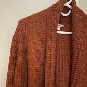 Burnt Orange chunky cardigan